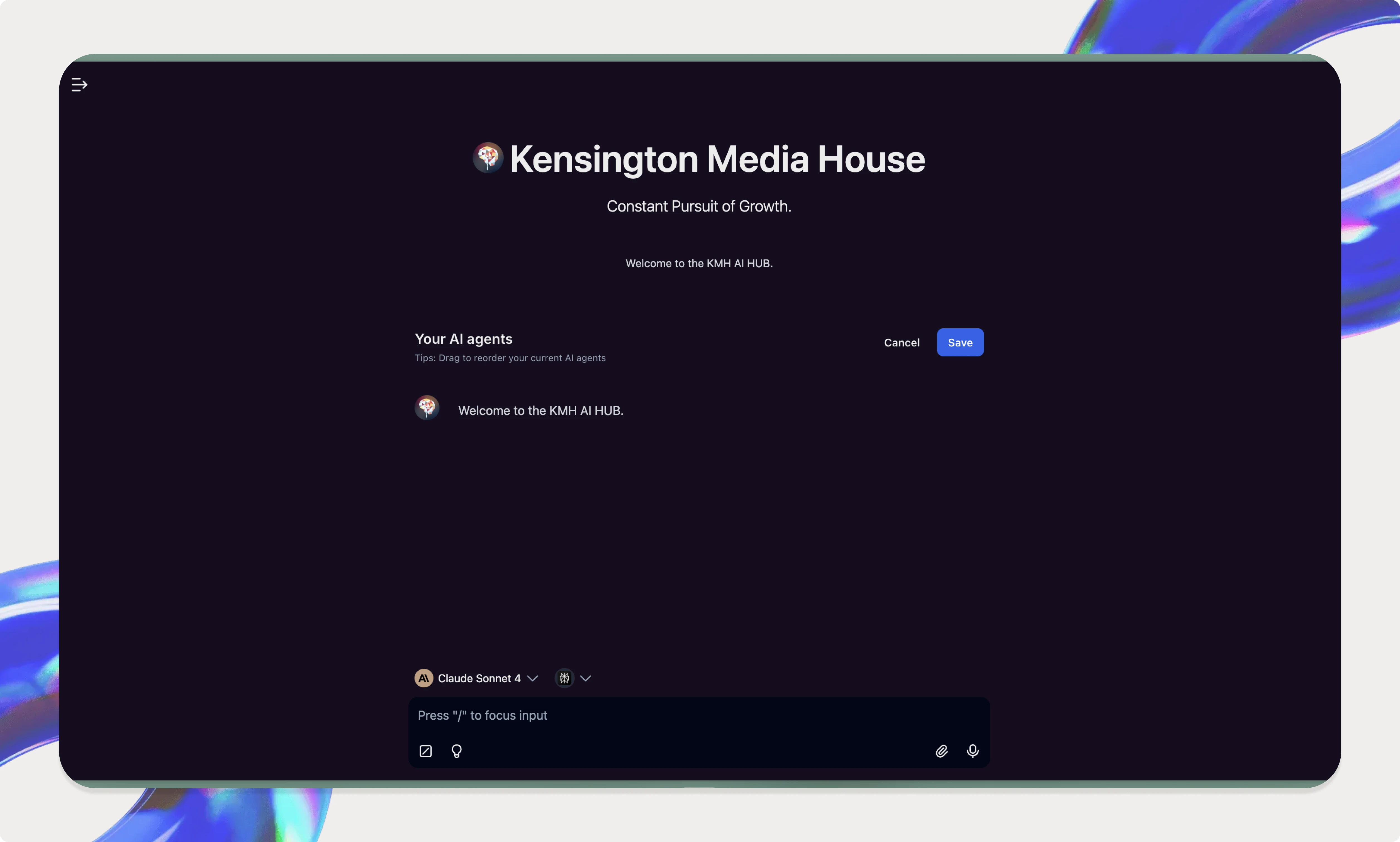 Kensington Media House's AI workspace powered by TypingMind