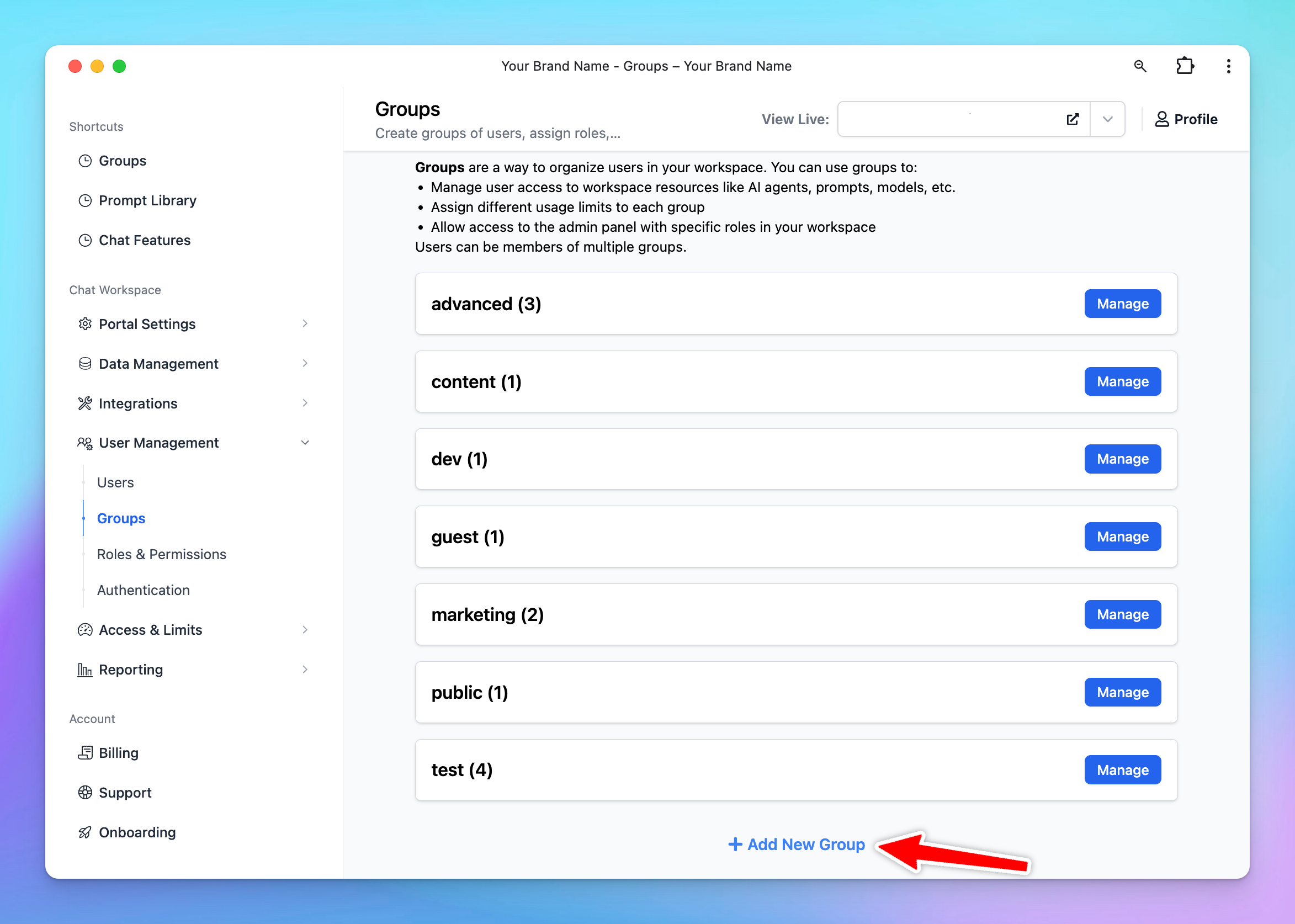 Gain the control over model availability and usage limits