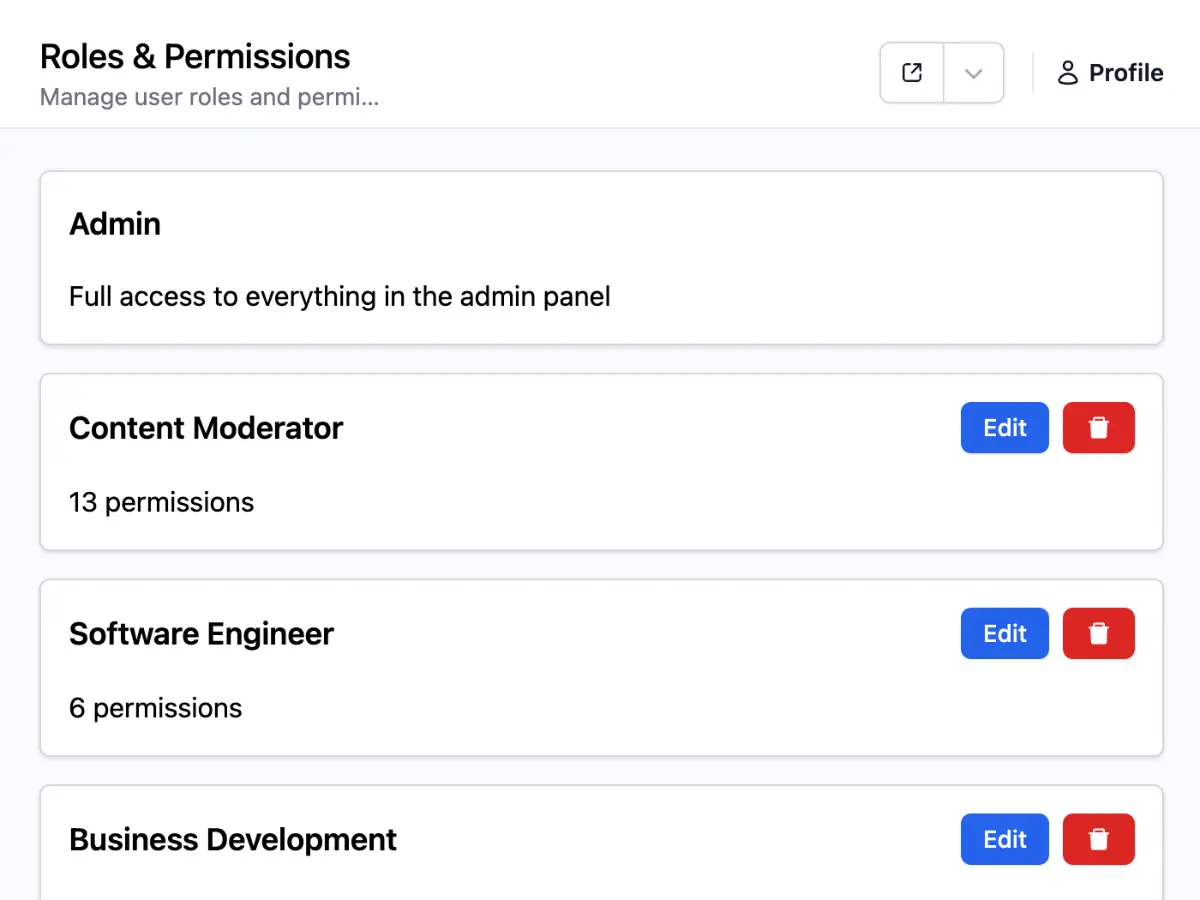 User management