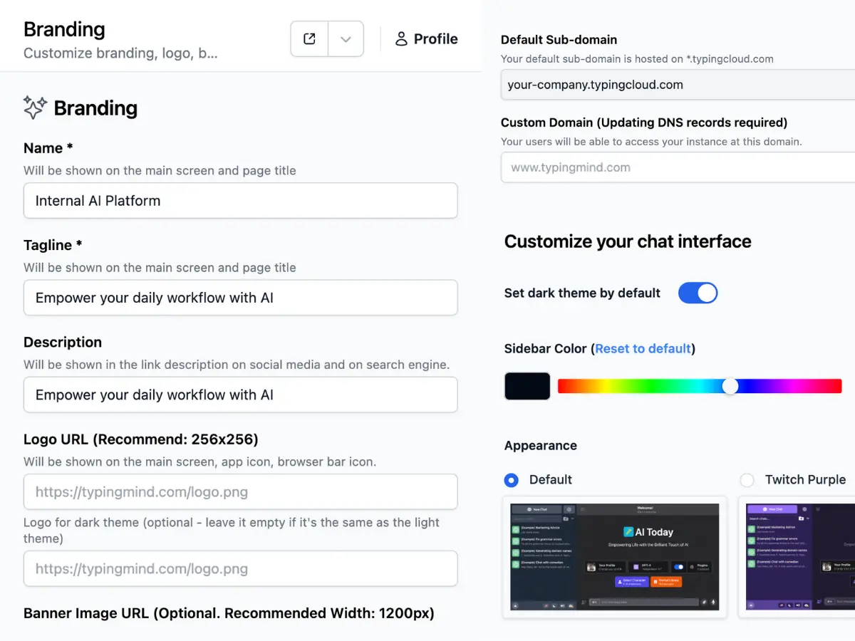 Create your AI workspace in minutes