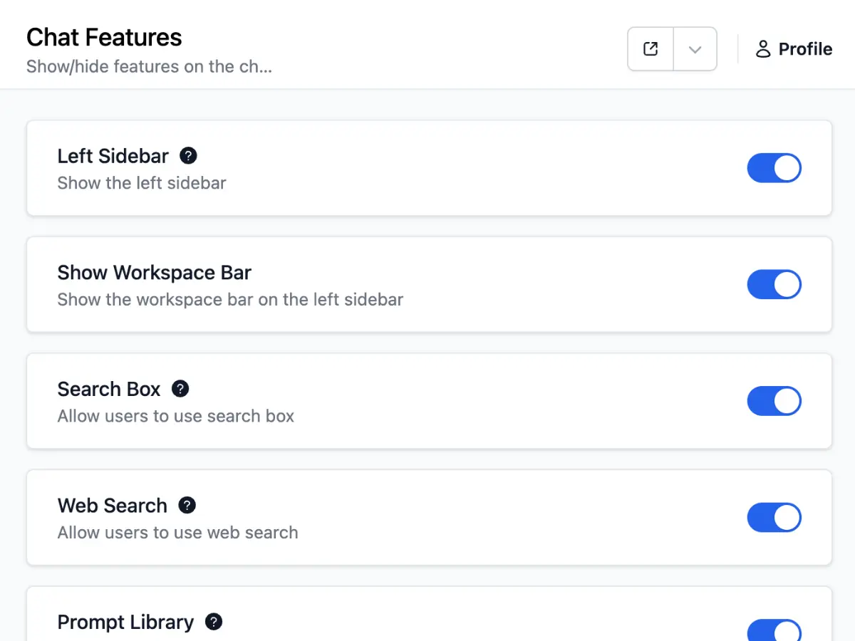 Customizable end-user interface