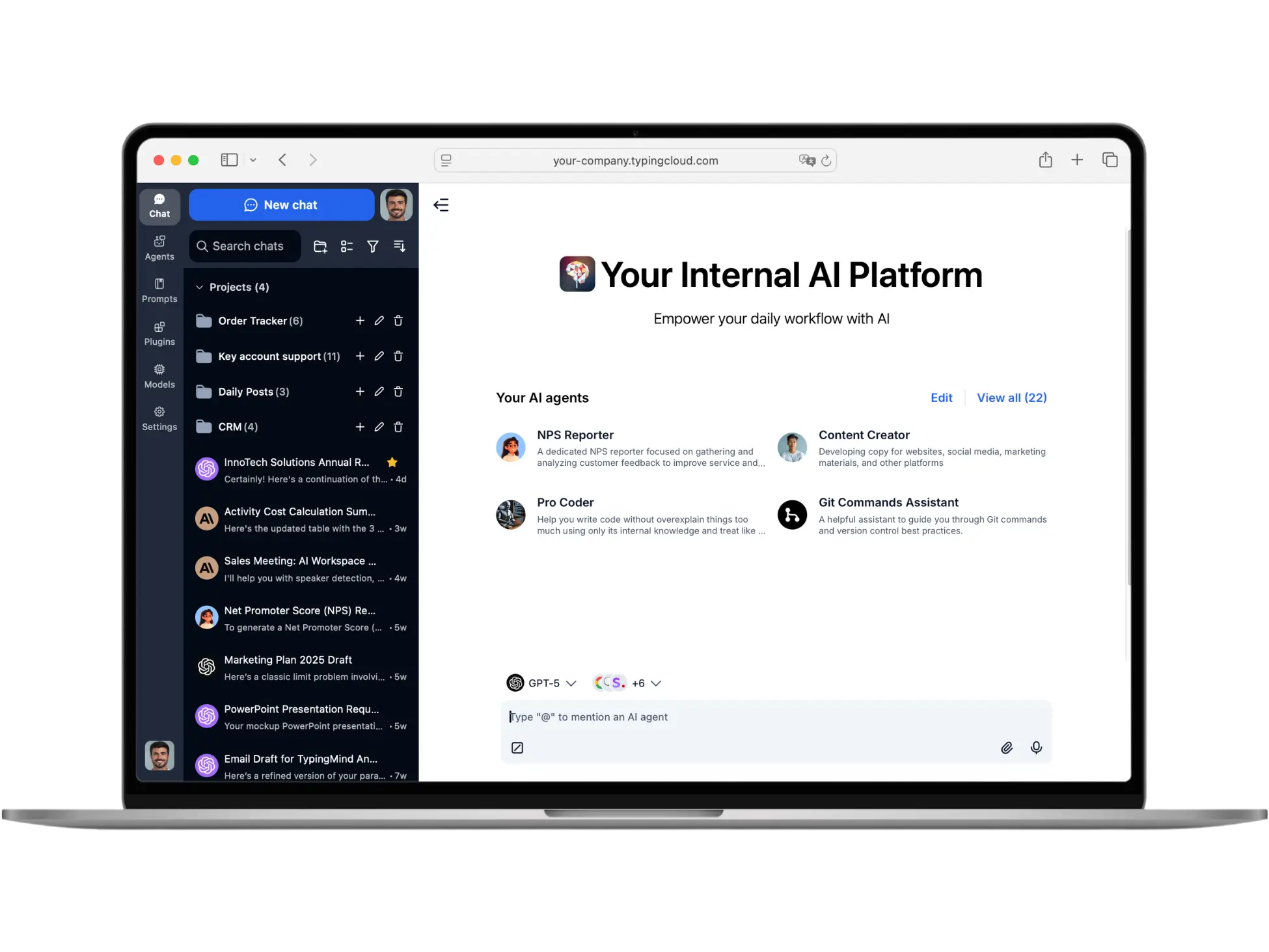 Internal AI workspace