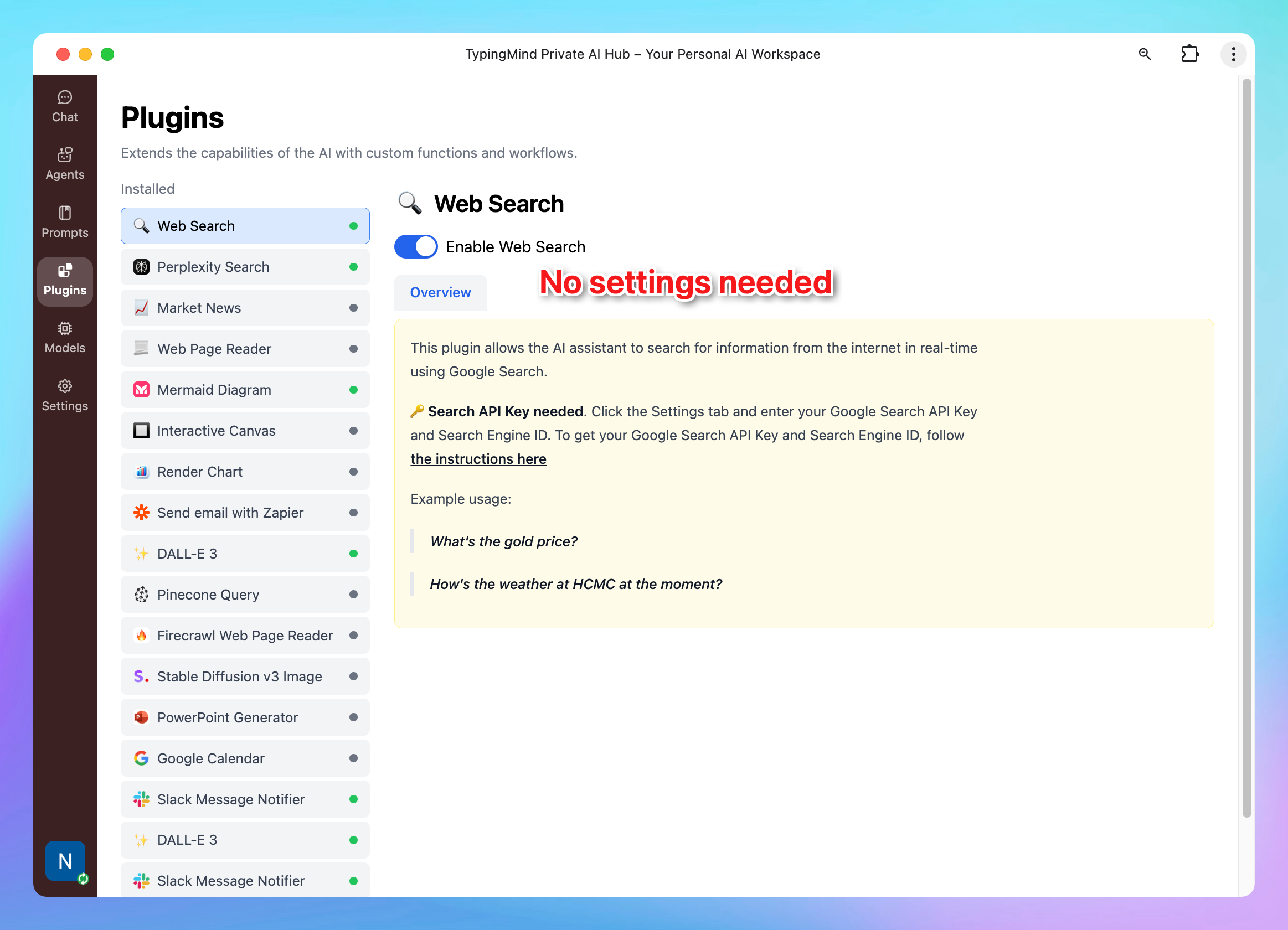 Enhance the AI responses with plugins