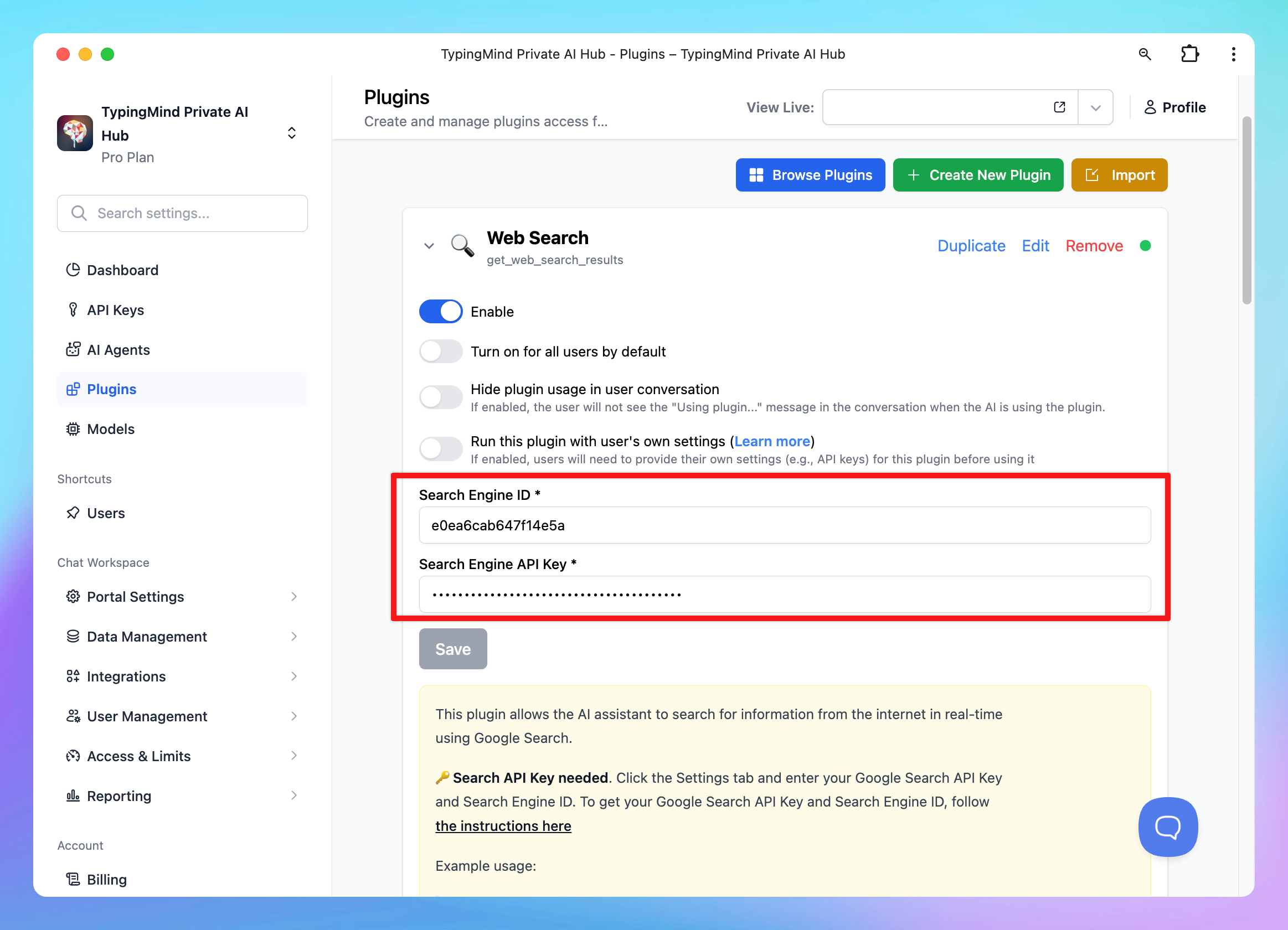 Enhance the AI responses with plugins