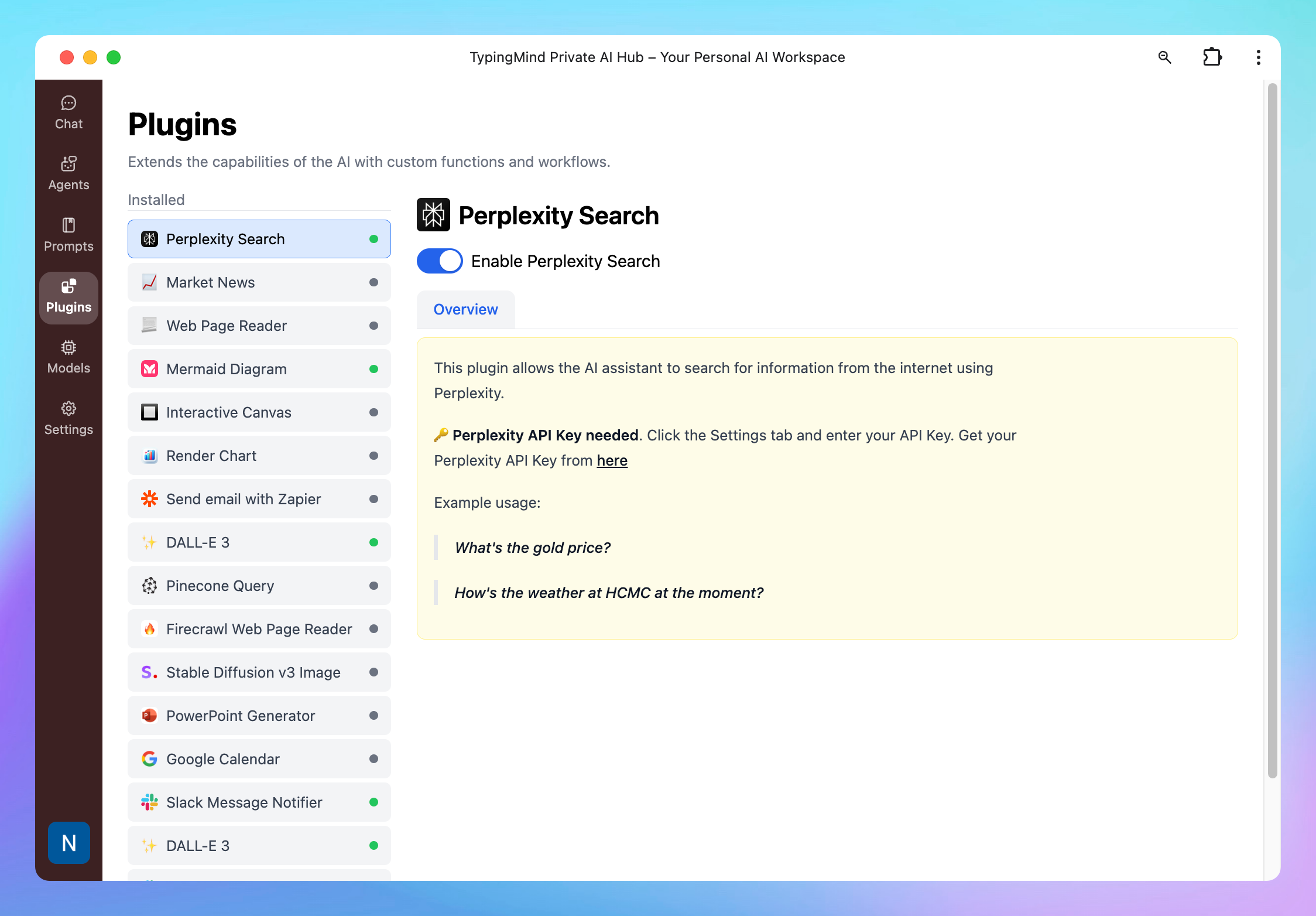Enhance the AI responses with plugins