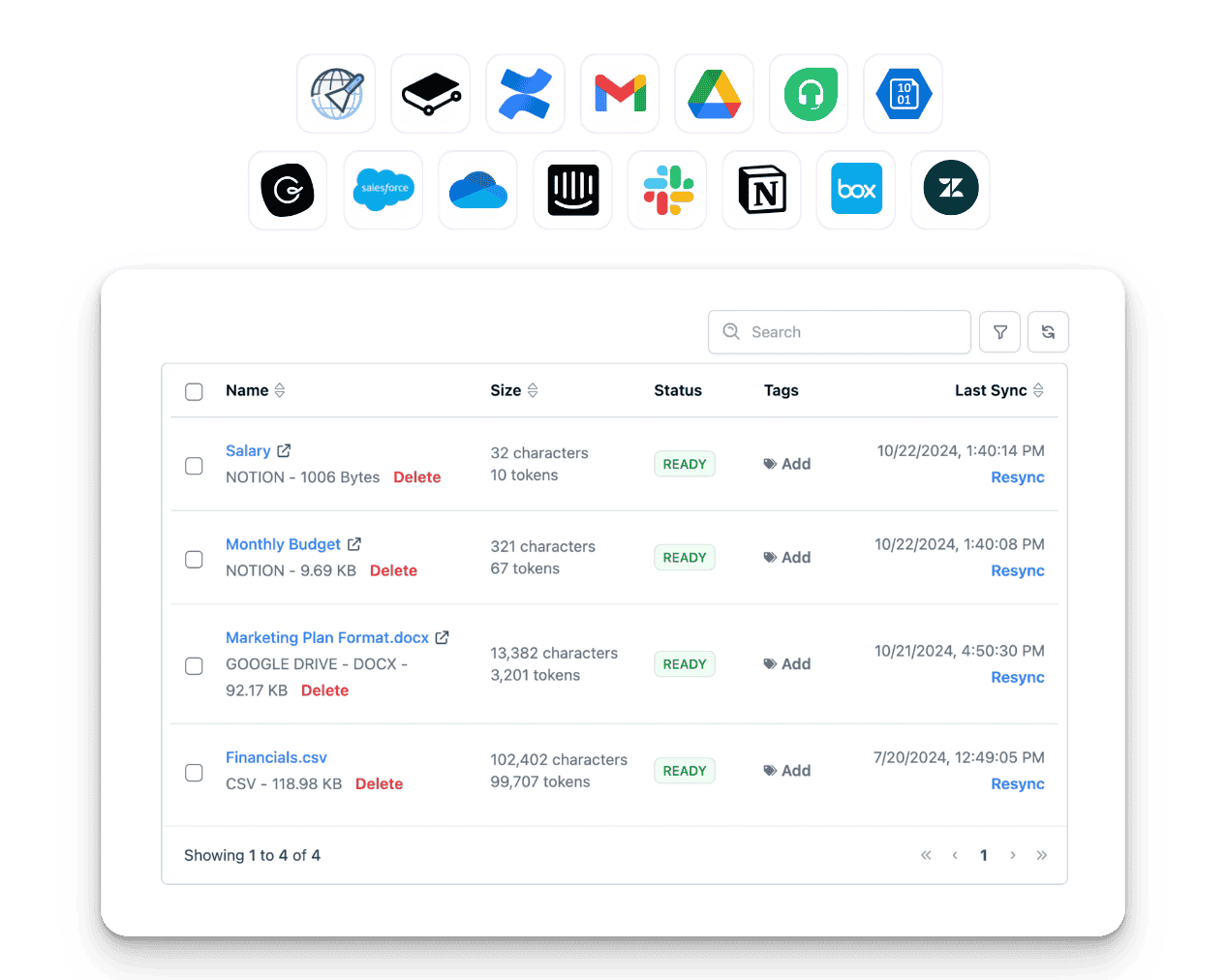 Connect external data sources