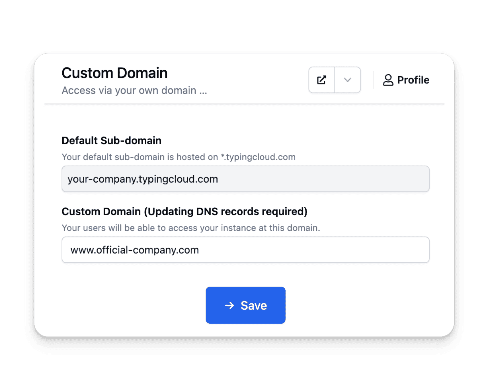 Custom Domain