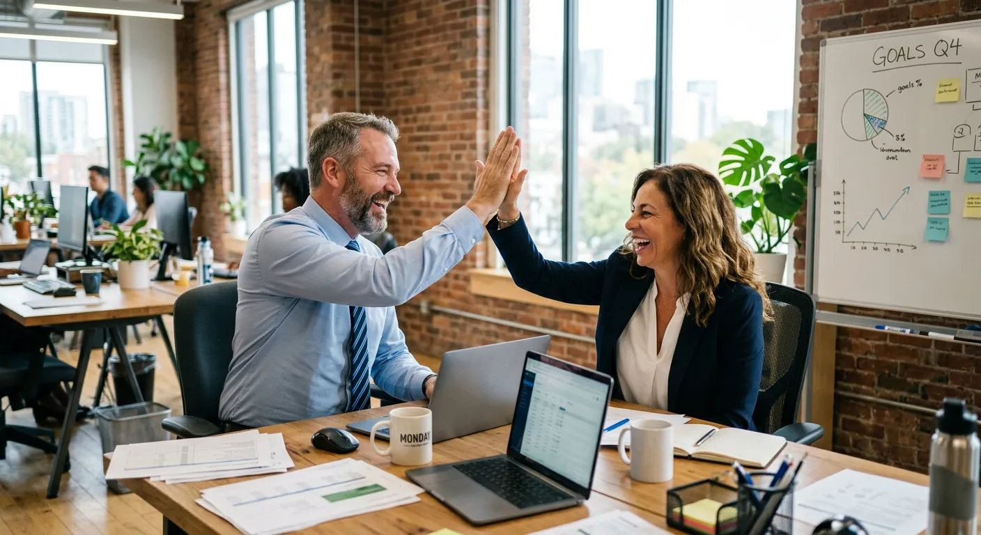 People discussing over laptop